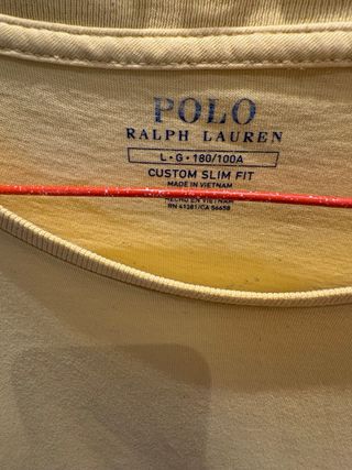 Camiseta Polo Ralph Lauren amarilla Talla L