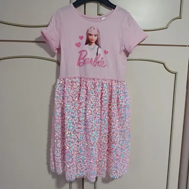 Vestido Barbie lentejuelas niña