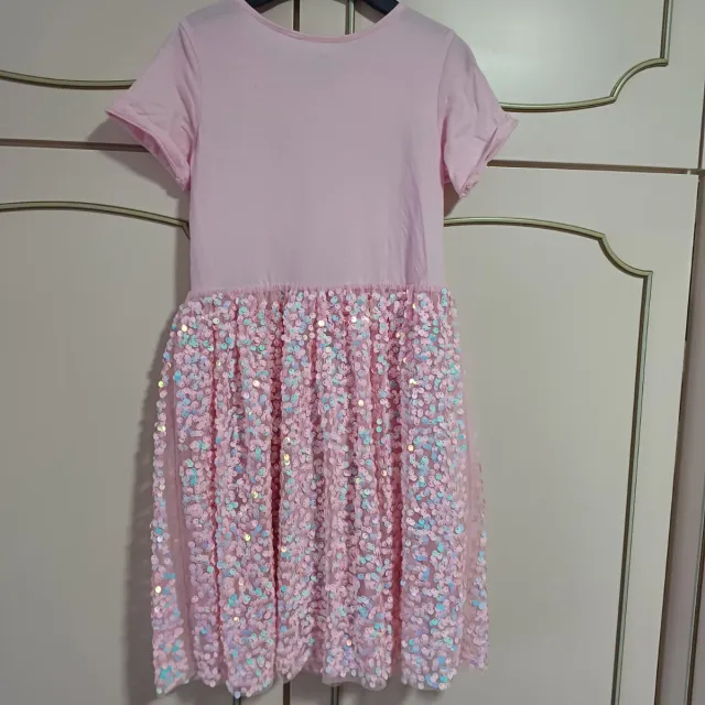 Vestido Barbie lentejuelas niña