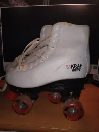 Patines de ruedas blancos Krafwin
