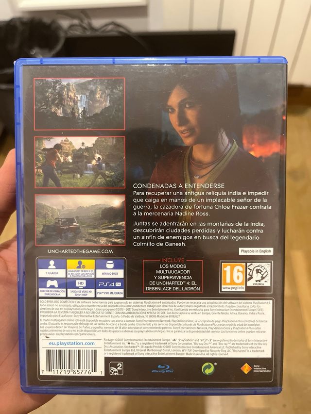 Uncharted: El Legado Perdido PS4