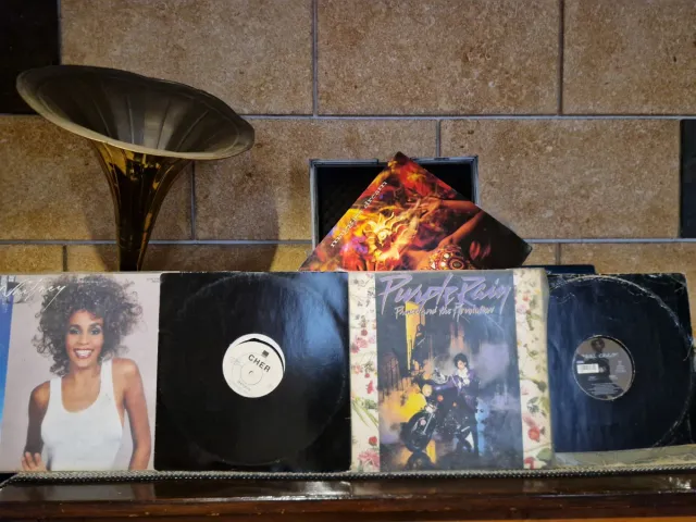 Colección de discos de vinilo