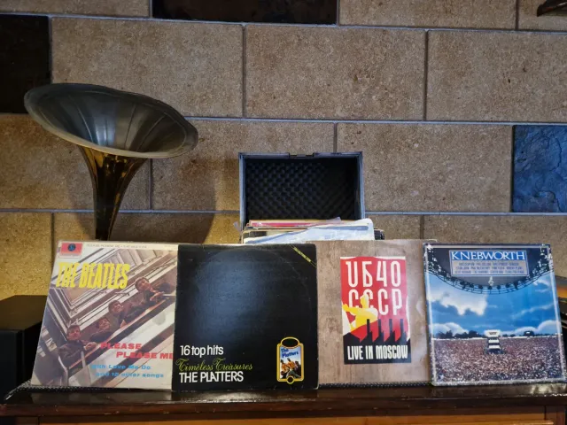 Colección de discos de vinilo