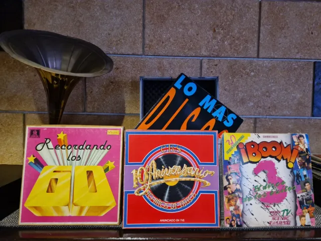Colección de discos de vinilo