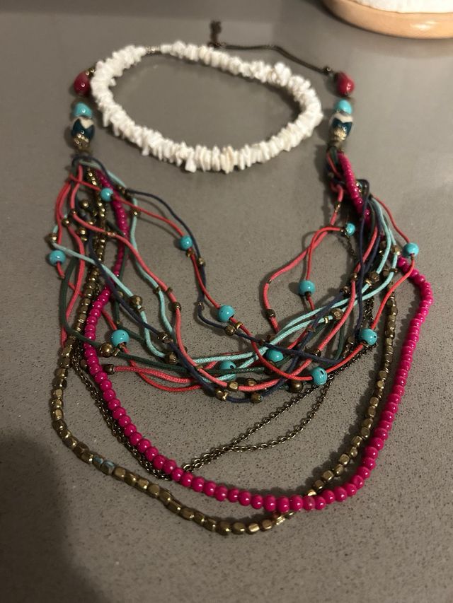 Pack 2 collares boho multicolor