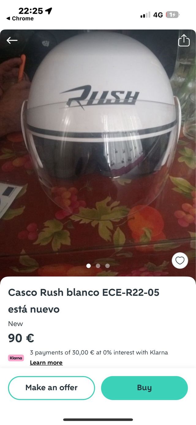 Casco Rush Bianco