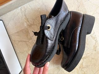 Mocasines plataforma negros Aurelias