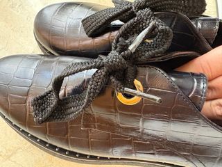 Mocasines plataforma negros Aurelias