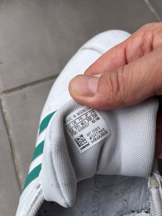 Zapatillas Adidas Talla 46 Blancas y Verdes