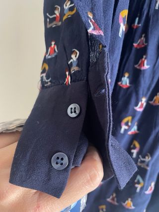 Vestido corto Zara estampado yoga