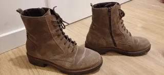 Botas Casas cordones ante marrón