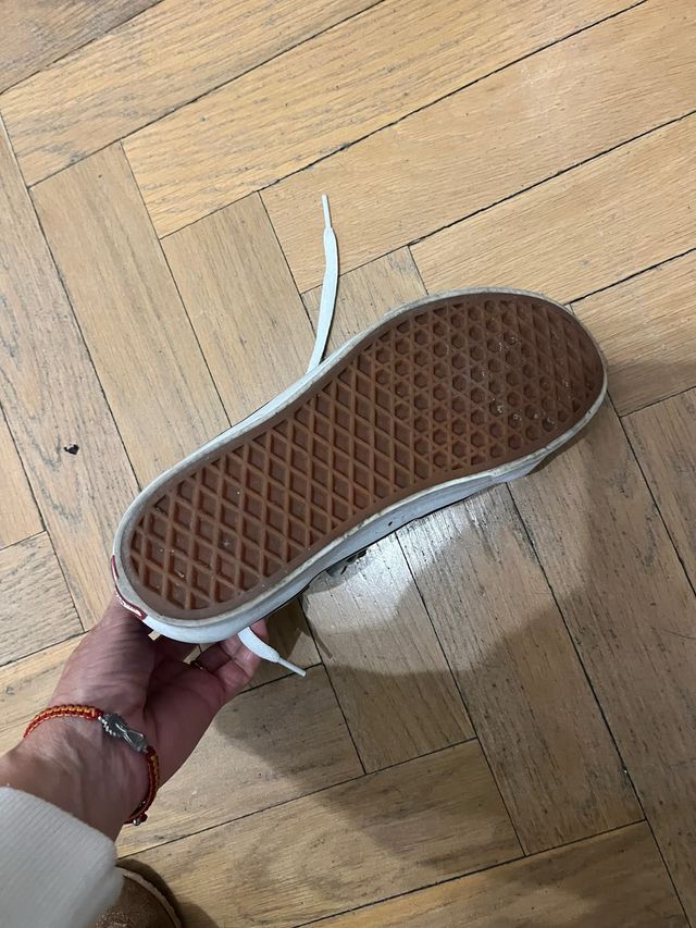 Vans Cuadro Blanco y Negro Talla 39