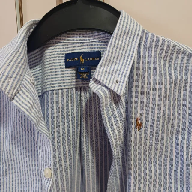 Camisa Azul Niña Ralph Lauren