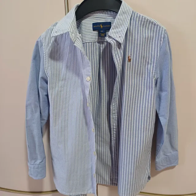 Camisa Azul Niña Ralph Lauren