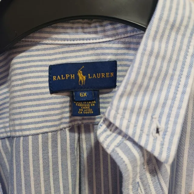 Camisa Azul Niña Ralph Lauren