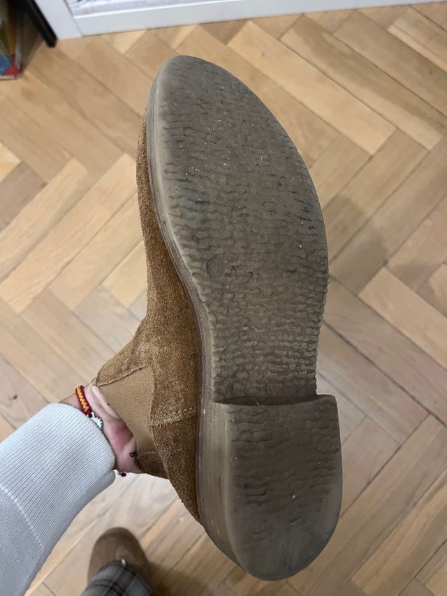 Botín ante beige talla 38