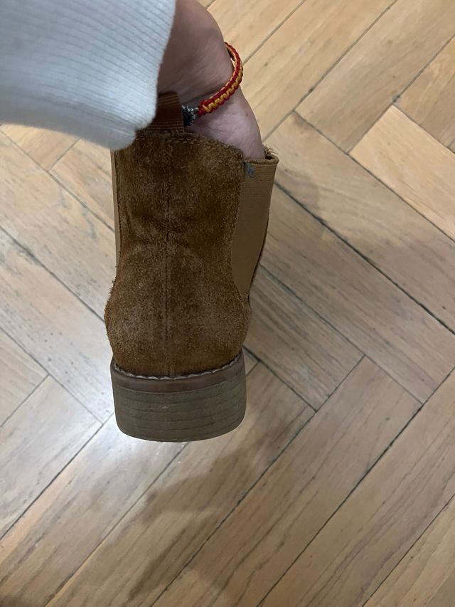 Botín ante beige talla 38