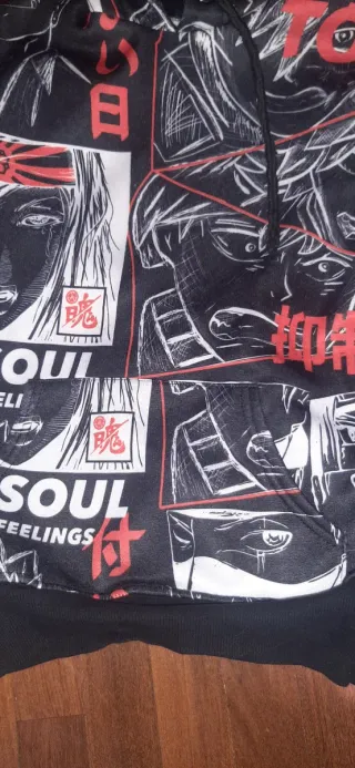 Felpa con cappuccio stile anime taglia 12 anni