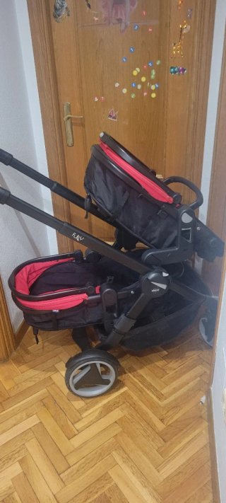 Silla gemelar roja