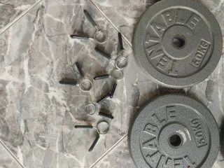 Pack discos peso, barras y topes