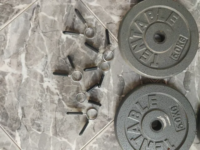Pack discos peso, barras y topes