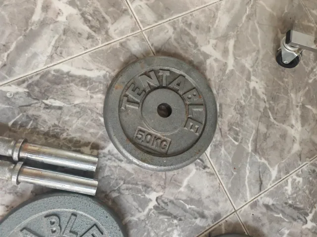 Pack discos peso, barras y topes