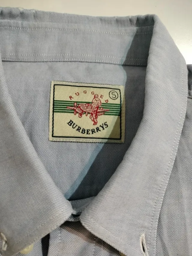 Camisa Burberrys Azul y Blanca