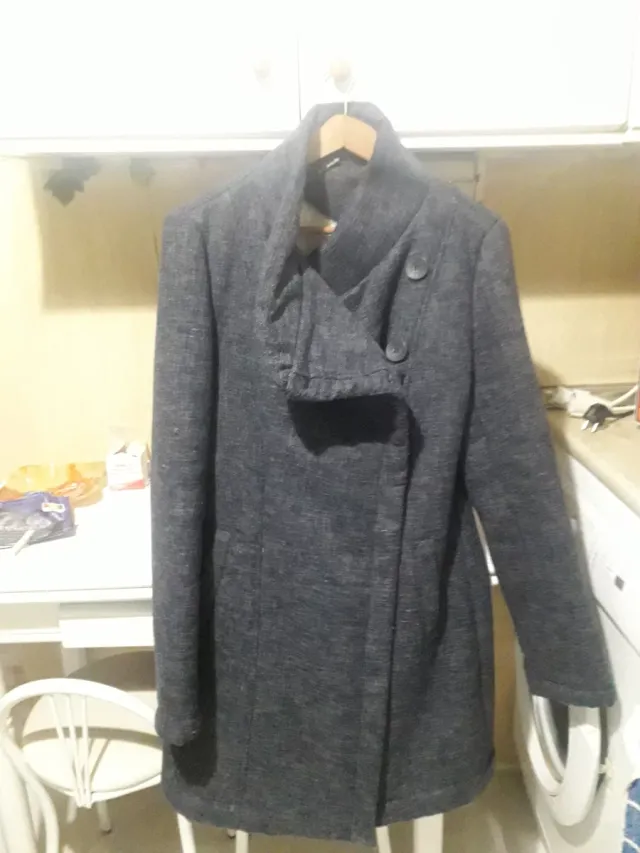 Abrigo azul con borreguito