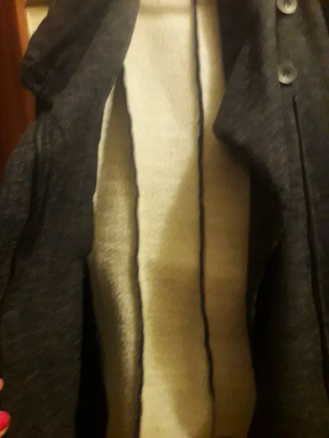 Abrigo azul con borreguito