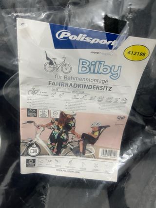 Silla Portabebés Bicicleta Polisport Bilby