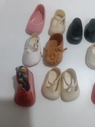 Lote Zapatos Muñeca Varios Colores