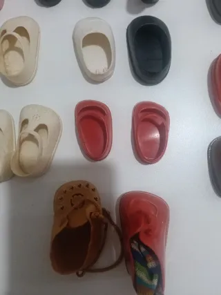 Lote Zapatos Muñeca Varios Colores