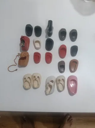 Lote Zapatos Muñeca Varios Colores