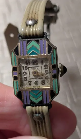 Reloj Celys Art Deco Esmaltado
