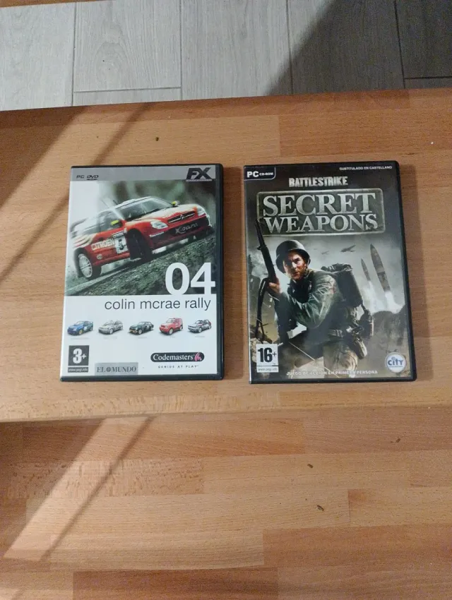 Juegos PC Colin McRae Rally 04 y Secret Weapons