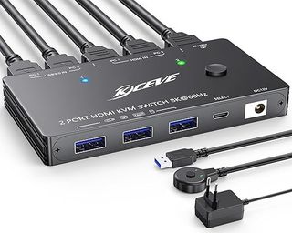 Switch KVM 2 PC 1 Monitor 8K@60Hz