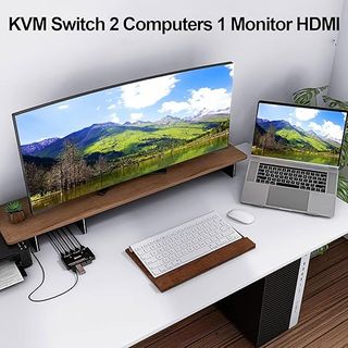 Switch KVM 2 PC 1 Monitor 8K@60Hz