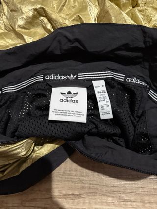 Chaqueta Adidas Vintage Negra y Dorada