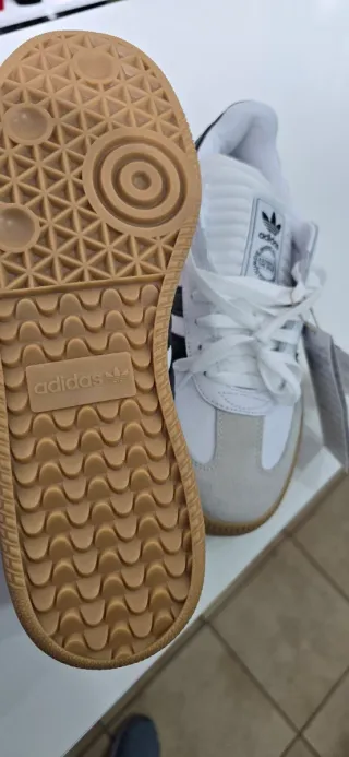 Adidas Samba Blancas y Marrones Talla 43