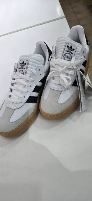 Adidas Samba Blancas y Marrones Talla 43