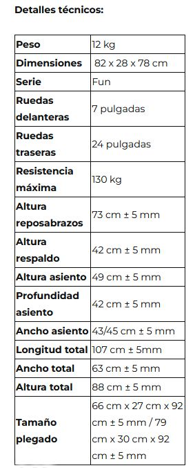 Silla de Ruedas Plegable OGI FUN 600QR