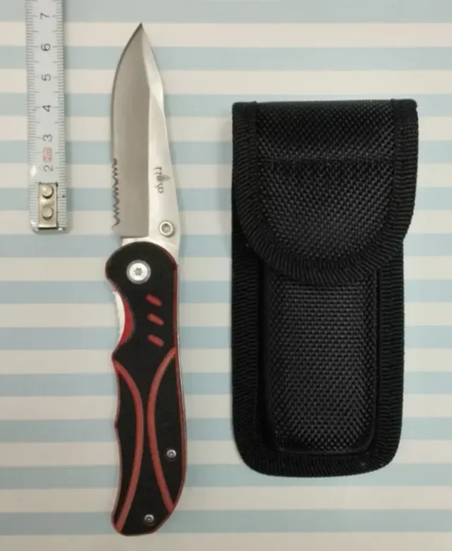 REBAJADA. DEPORTIVA TACTICA 9CM + FUNDA NYLON