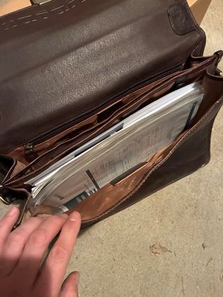 Maletín Katana Cuero Marrón