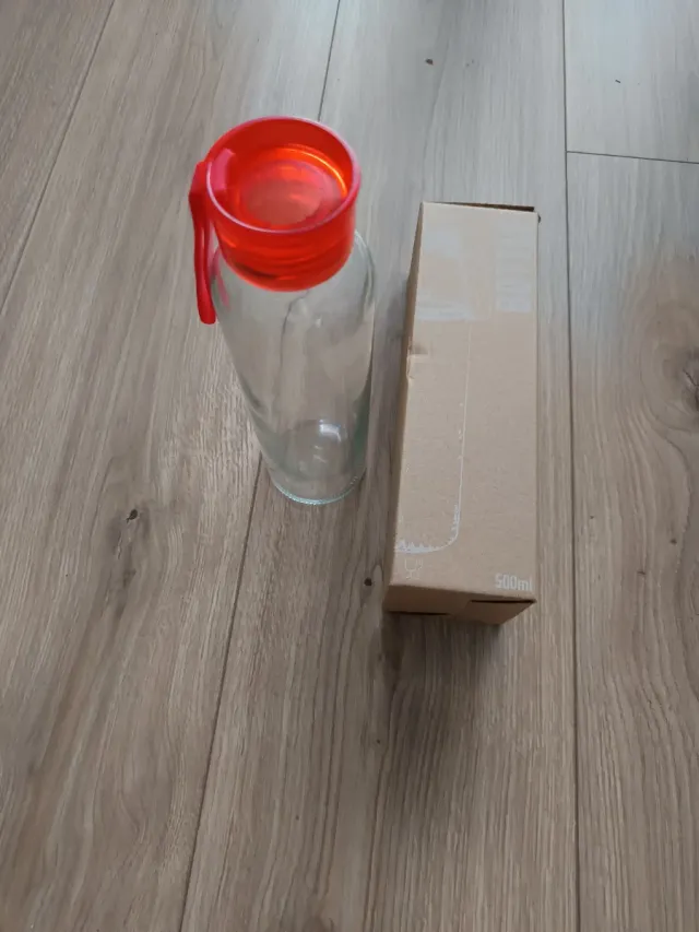 Botella de agua de cristal 500ml