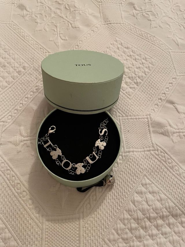 Pulsera Tous Plata Ositos y Letras
