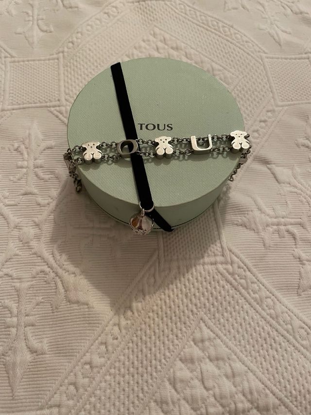 Pulsera Tous Plata Ositos y Letras
