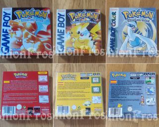 Lote 3 Cajas Pokémon Game Boy/Color
