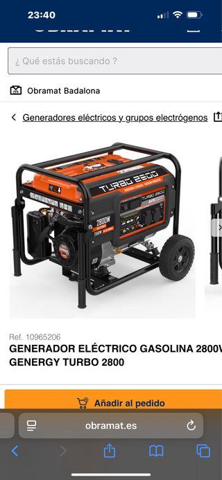 Generador Eléctrico Gasolina 2800W