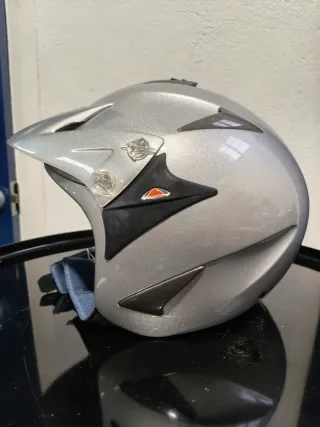 Casco Moto Airoh Gris Talla XL