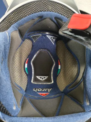 Casco Moto Airoh Gris Talla XL